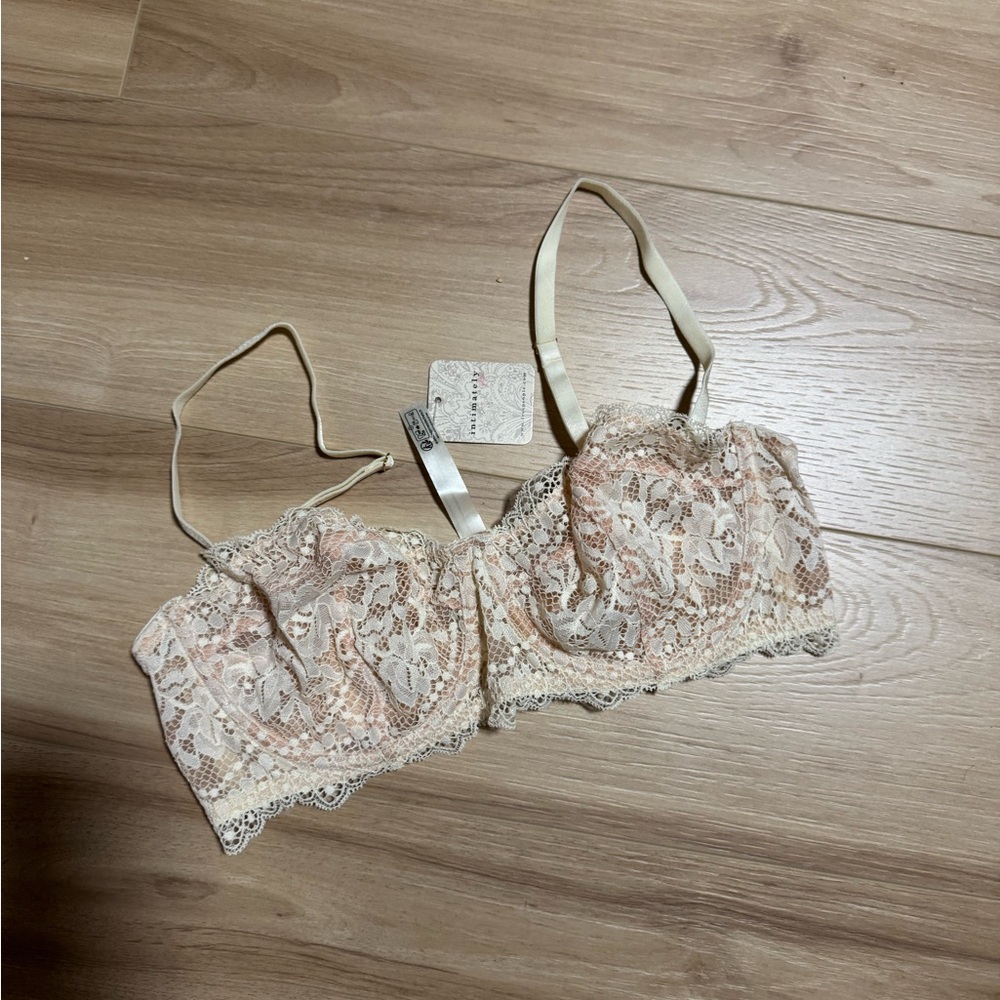 Free People Lace Bralette - Beige